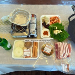 돌멩이캠핑바베큐