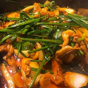 산오리참나무장작구이