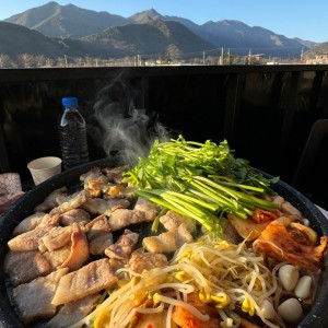 [경남 양산] 원동미나리삼겹살 머무르는풍경 머풍