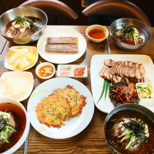 복수온면막국수